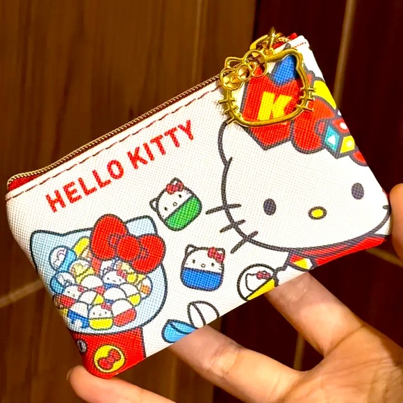 Hello Kitty Vintage style Coin Purse Faux Leather Zippered Organizer NWT - Picture 6 of 6